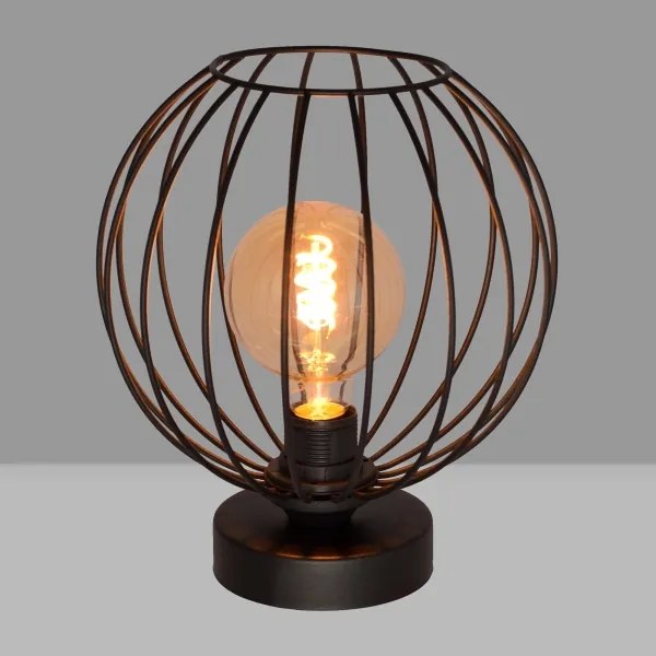 Asztali lámpa MERCURE 1xE27/15W/230V fekete