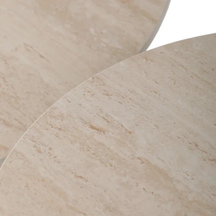 Dohányzóasztal 70×70 cm, Kerámia, Travertin. CT-F4152 TRV