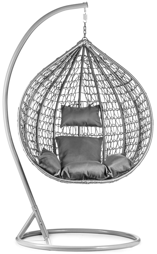 Szürke függőszék KOKON állvánnyal
