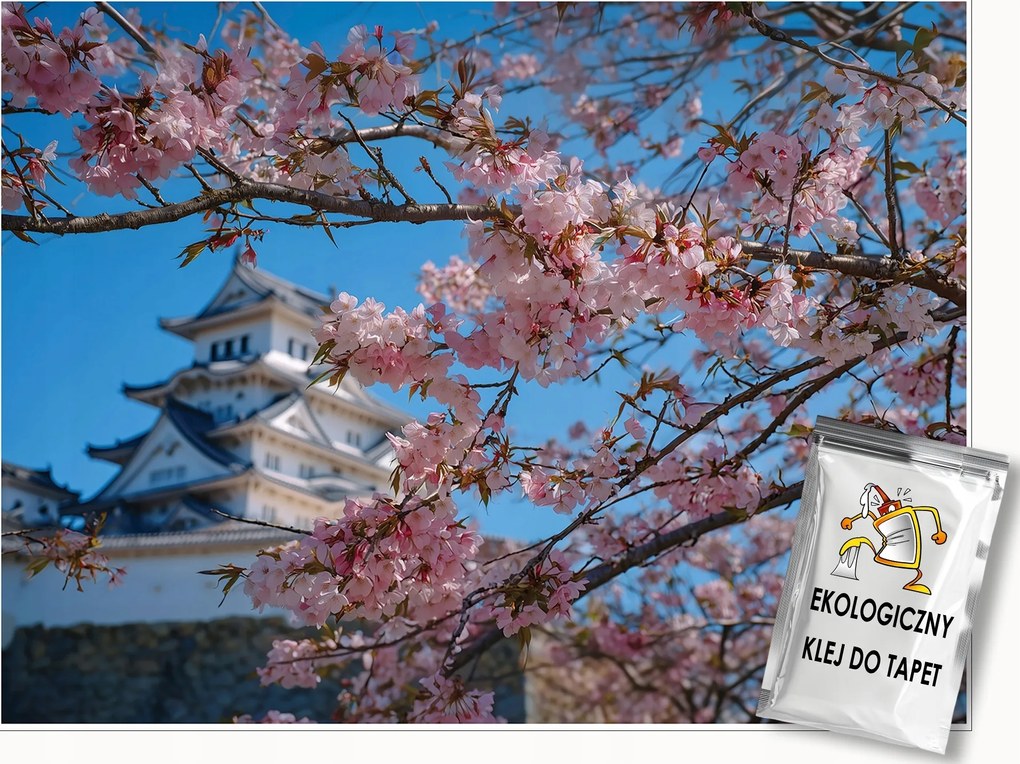 Fotótapéta Cseresznyevirág Palota 3D Hálószoba Nappali Tapéta Flizelina 200x140