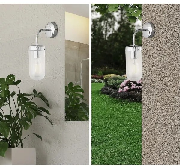 Rabalux 3310 - Fürdőszobai fali lámpa YAGO 1xE27/60W/230V IP44 fekete