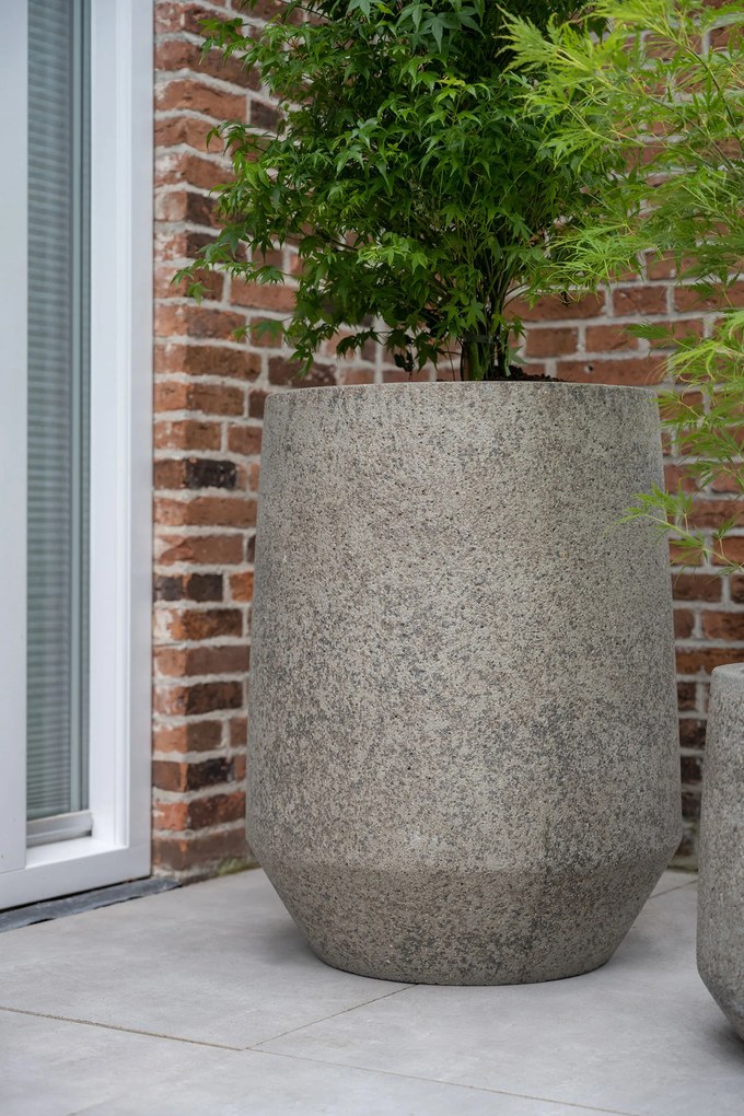 Pottery Pots Harith Magas virágcserép, szürke diorit, többféle méretben - Fazekas edények méret: S - ⌀ 40 óra. 48 cm