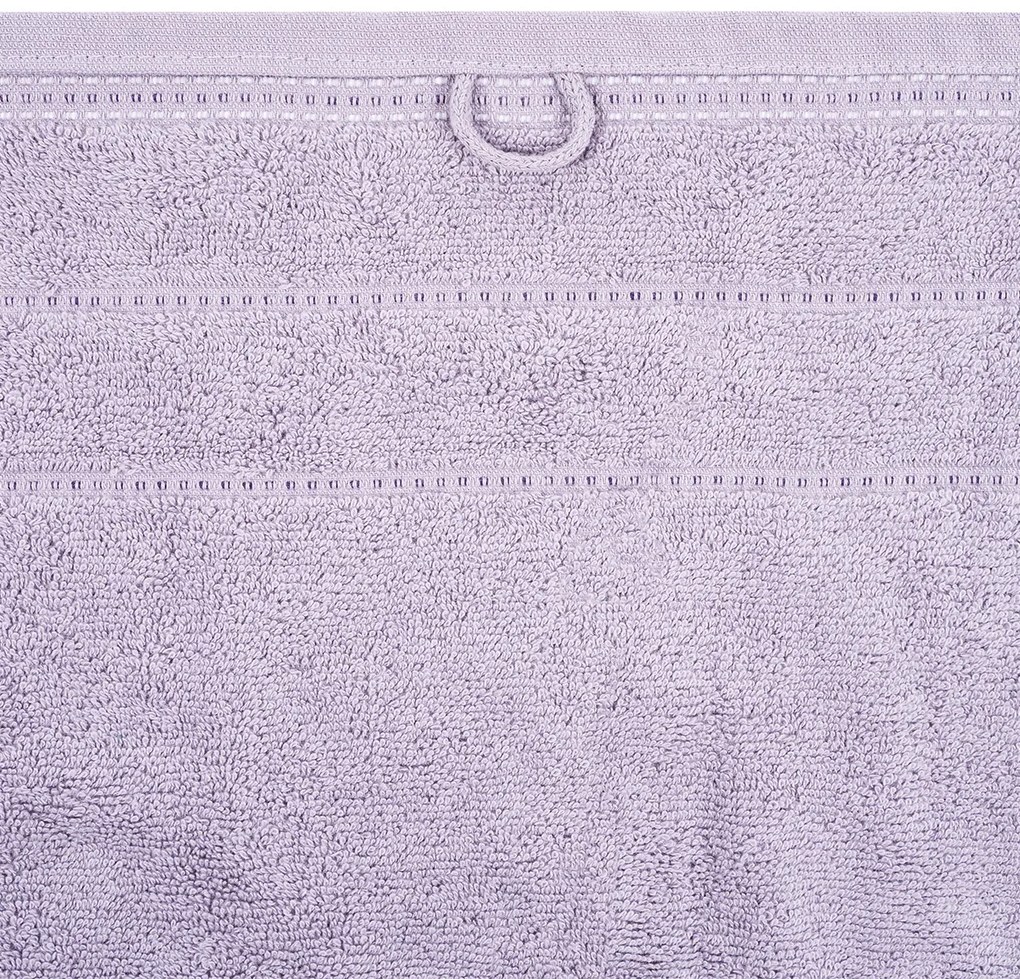 Fürdőlepedő BARBARA 70x130 cm világos lila, 100% pamut