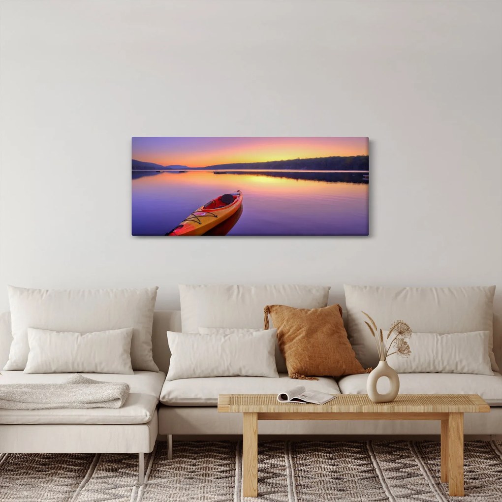Kép - Kajak a tavon (120x50 cm)