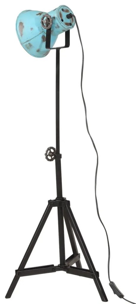 kopott kék állólámpa 25 W 35x35x65/95 cm E27