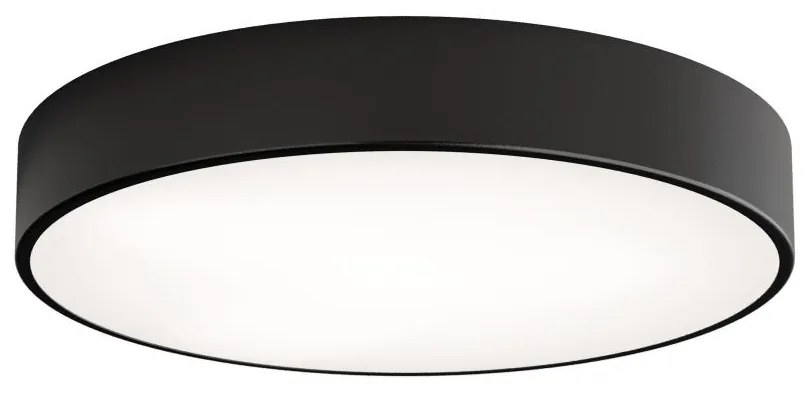 Fürdőszobai mennyezeti lámpa CLEO 4xE27/24W/230V átm. 50 cm fekete IP54