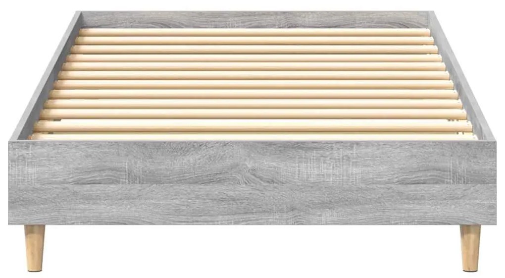 sonoma tölgyszínű szerelt fa ágykeret matrac nélkül 100 x 200cm