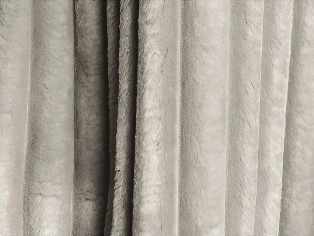 Bézs kordbársony kinyitható-tárolóhelyes sarokkanapé (U alakú) Kona – Makamii