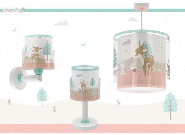 Dalber 61271 - Gyermeklámpa LOVING DEER 1xE14/40W/230V