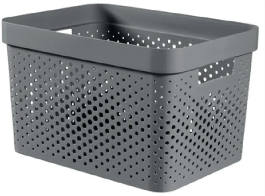 Curver Infinity Dots doboz 17L szürke