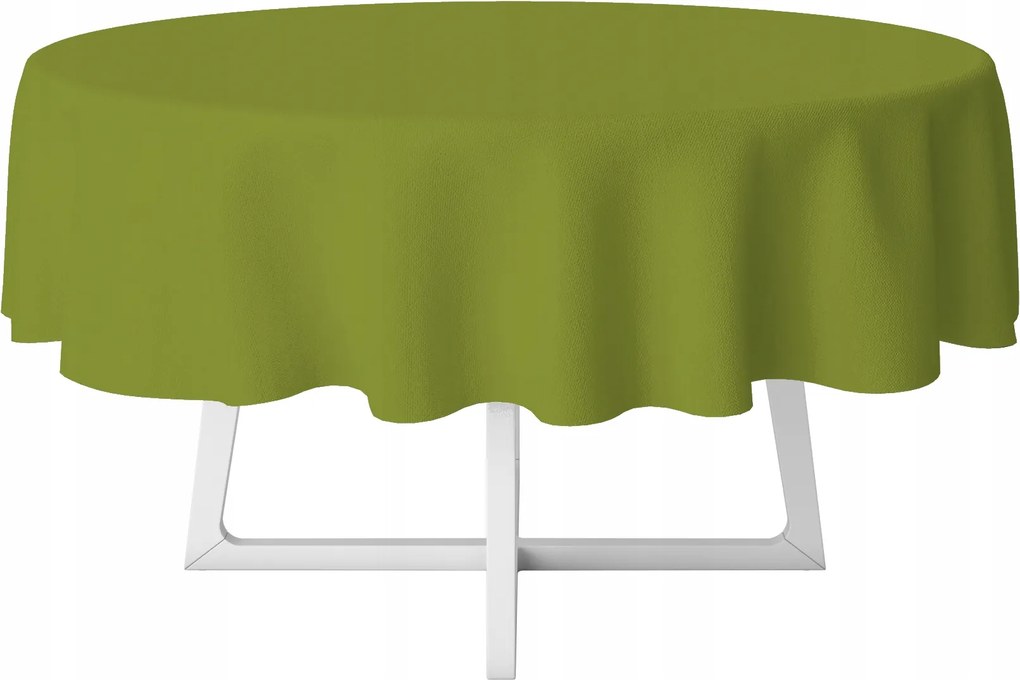 Abrosz Cerata Zöld Sima Egyszínű Kerek Vastag Kör 140 cm