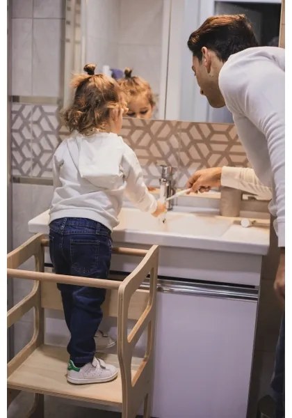 TWINN tanulótorony, 83x45 cm, barna