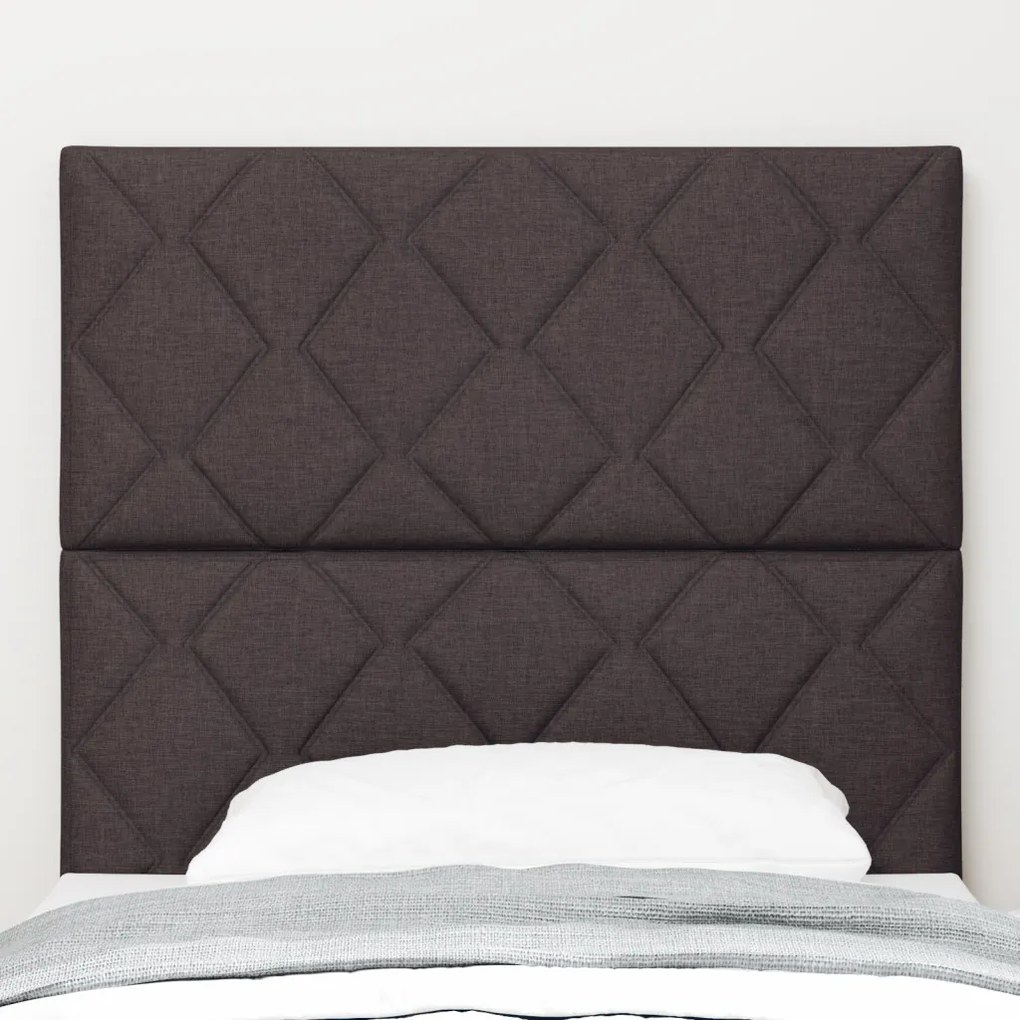 LED Fejtámla Gyémánt Blokk Design Sötétbarna 90 cm Szövet