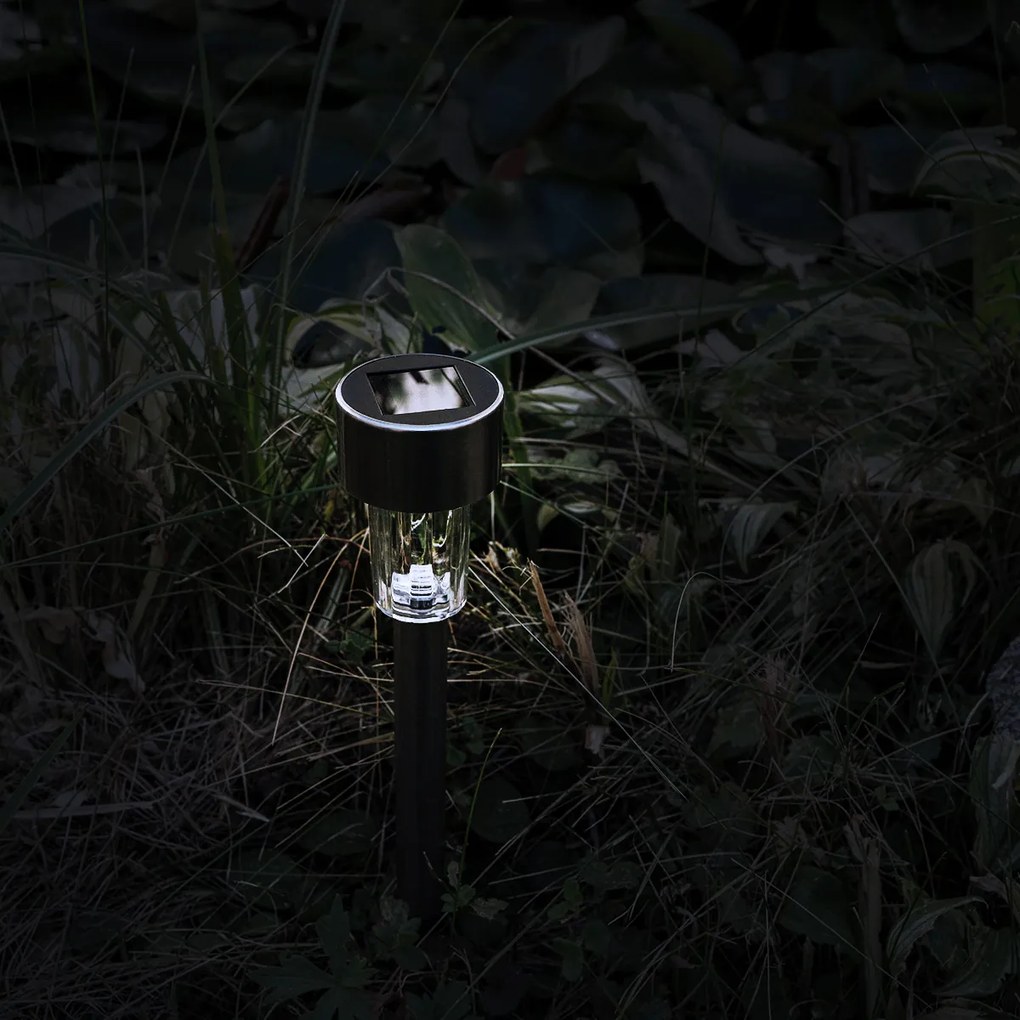 4Home Napelemes LED lámpa szett, 10 db, melegfehér