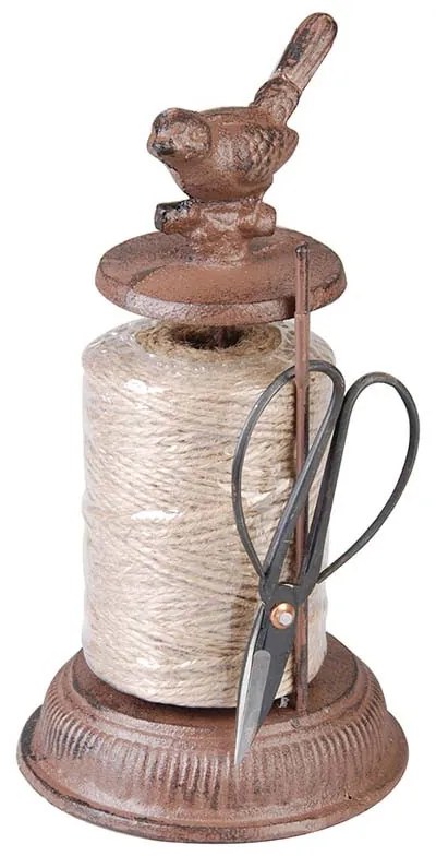 Öntöttvas madzagtartó, ollóval, 23 cm