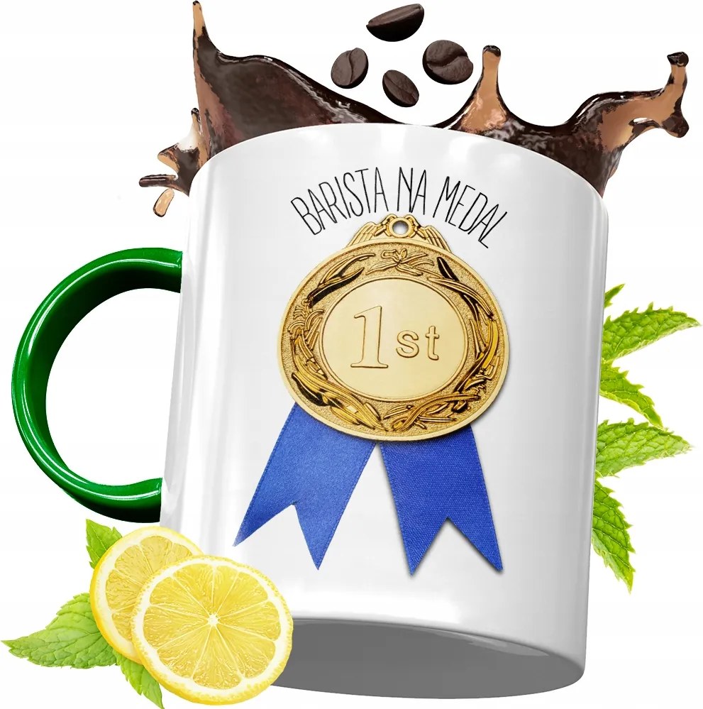 Zöld Bögre Baristáknak Születésnapi Ajándék fényképes nyomtatással