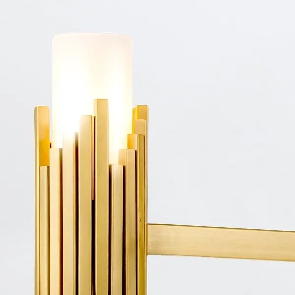 Elstead MARVELE6-AB-OPAL - MARVELE rúdon csillár 6xE14/40W/230V arany