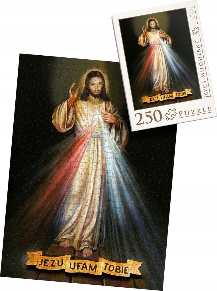 Jezsuita Puzzle Bízom Benned Irgalmas Jezsuita 250 Db-os Áldozási Ajándék