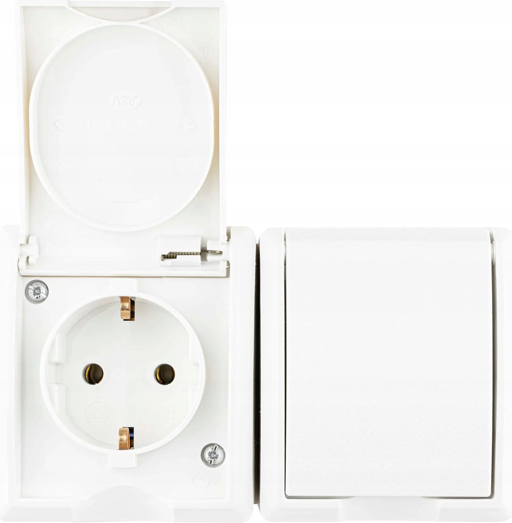 Elektromos fali aljzat Rev fehér #BS11