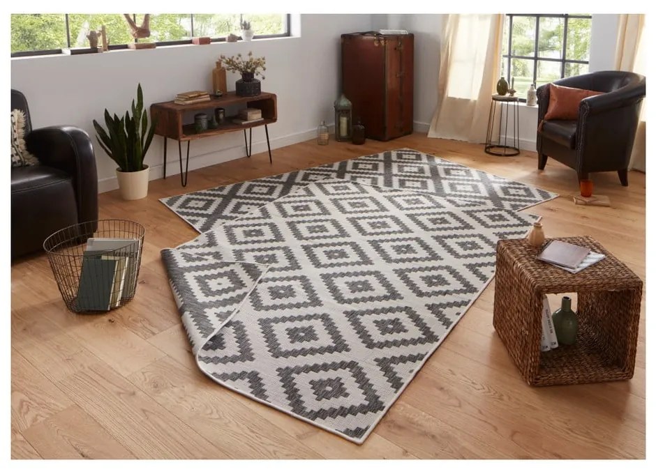 Malta szürke kültéri szőnyeg, 120 x 170 cm - NORTHRUGS