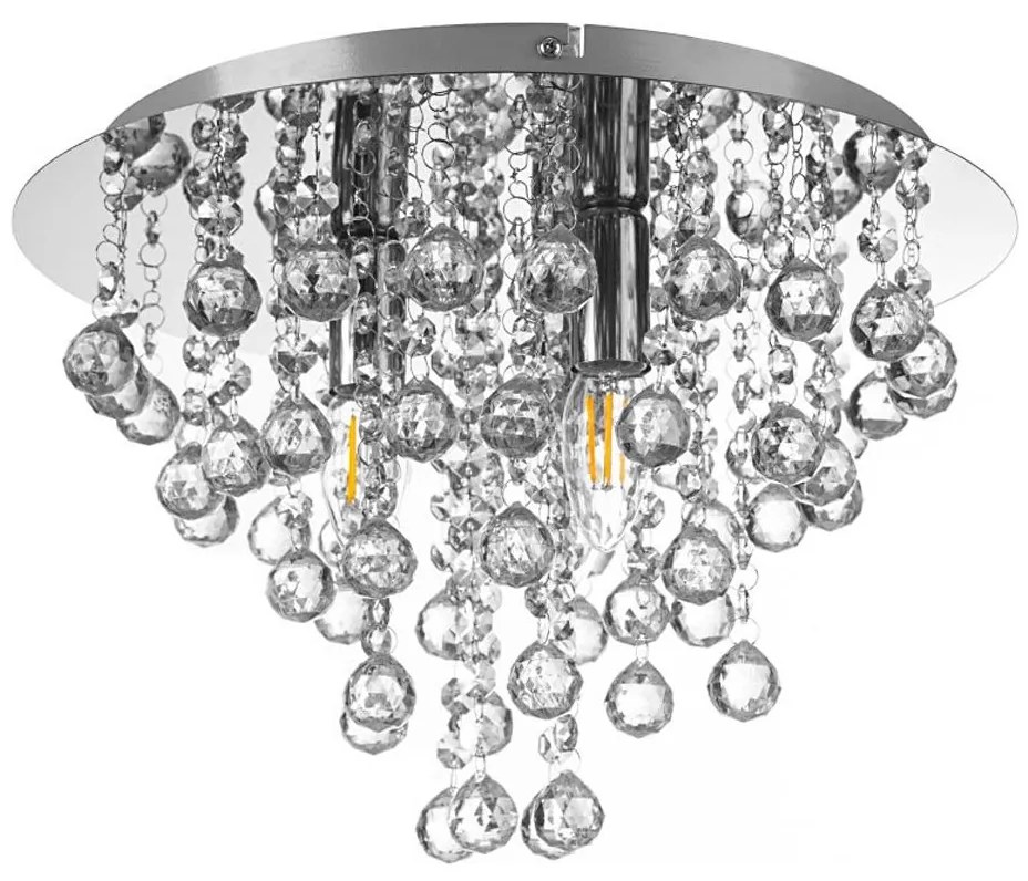 Globo 63040306X - Mennyezeti lámpa LONDON 3xE14/40W/230V átm. 38 cm fényezett króm