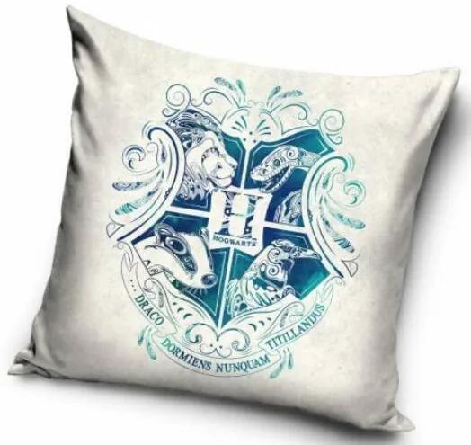 Harry Potter Hogwarts kék logó párnahuzat