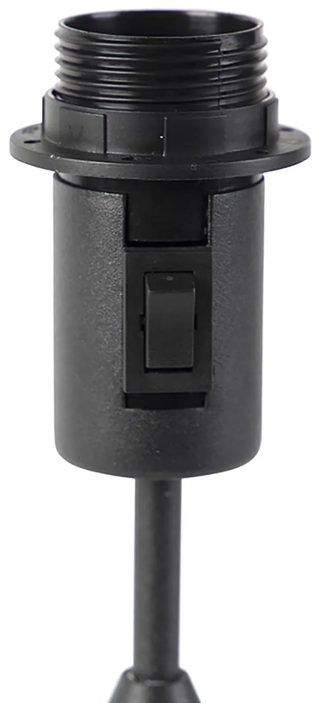 Asztali lámpa fekete állítható világos szürke árnyékolóval 35 cm - Parte