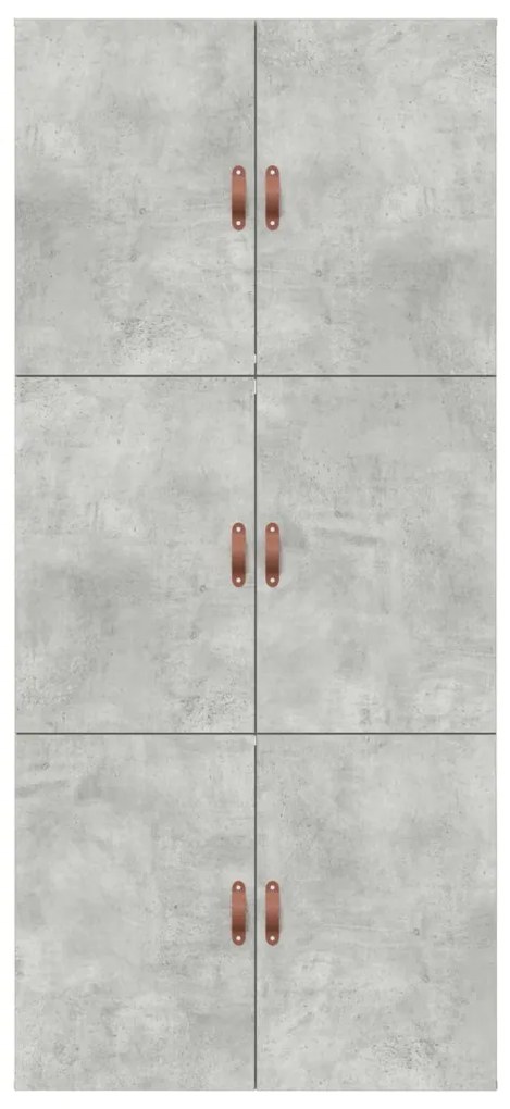 Ágykeret tárolóval Beton szürke 75 x 190 cm Faanyag