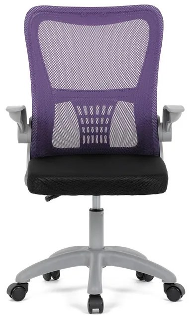 Gyerek forgószék lila hálós háttámlával. KA-K2008 PUR