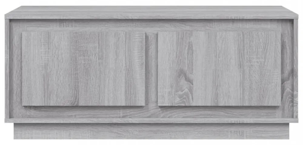 szürke sonoma színű szerelt fa dohányzóasztal 102x50x44 cm