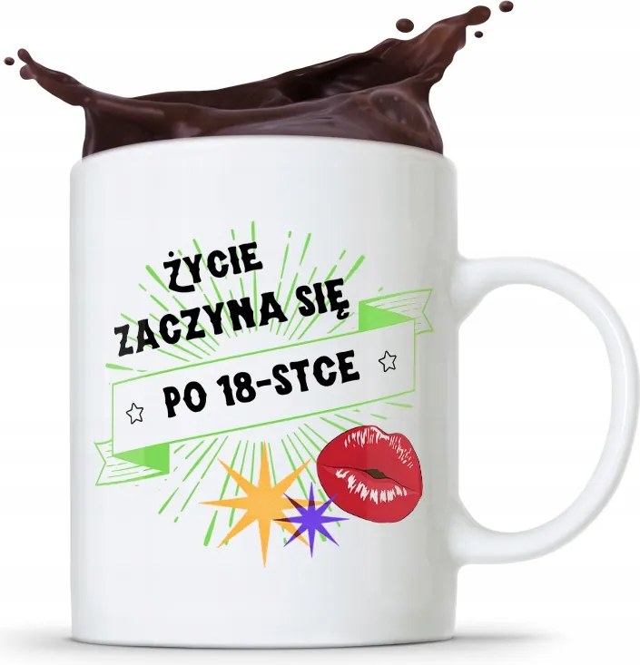 Bögre Tökéletes Ajándék Születésnapra 18 18-es 18-as évek fotónyomtatással