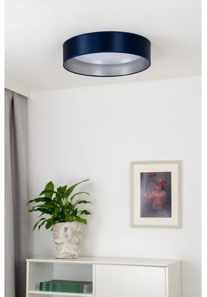 Duolla - LED Mennyezeti lámpa ROLLER LED/24W/230V átm. 45 cm kék/ezüst