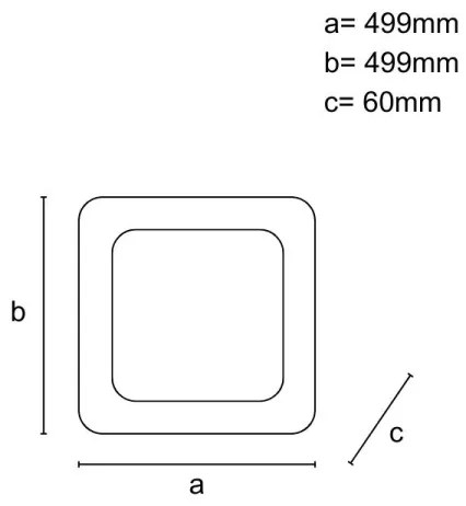 LED Dimmelhető mennyezeti lámpa LED/45W/230V 3000-6500K fehér + távirányítás