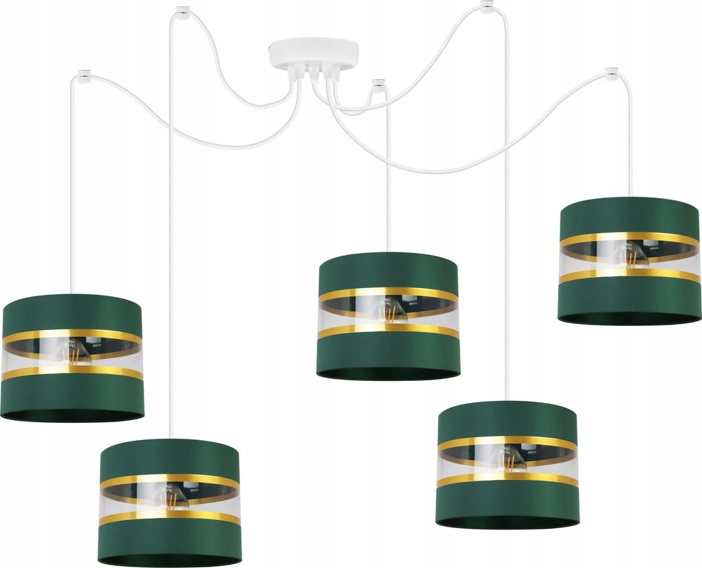 Mennyezeti Függőlámpa Pók Csillár Glamour Lámpabúra Zöld Szoba