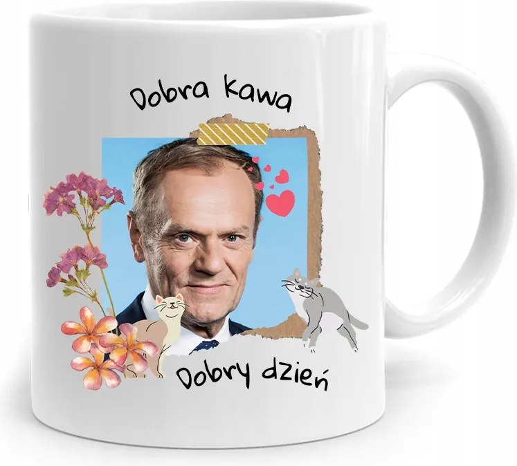 Donald Tusk Bögre Platform Jó Kávé Ajándék fényképes nyomtatással