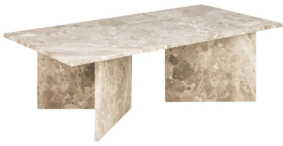 Bézs márvány dohányzóasztal 70x140 cm Vega – Actona