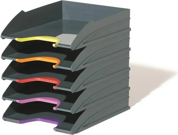 Irattálca szett, műanyag, 5 részes, DURABLE VARICOLOR® 5 (DB770557)