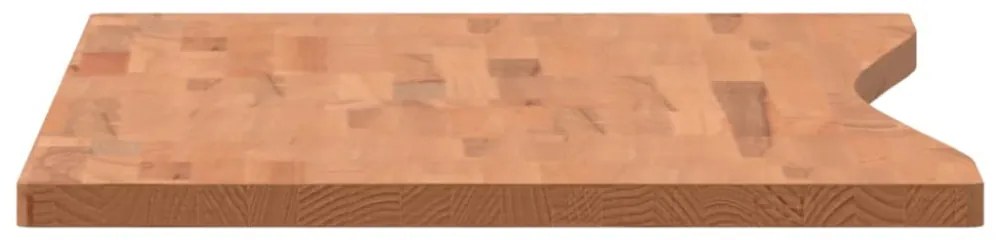 tömör bükkfa íróasztallap 110 x (50-55) x 2,5 cm