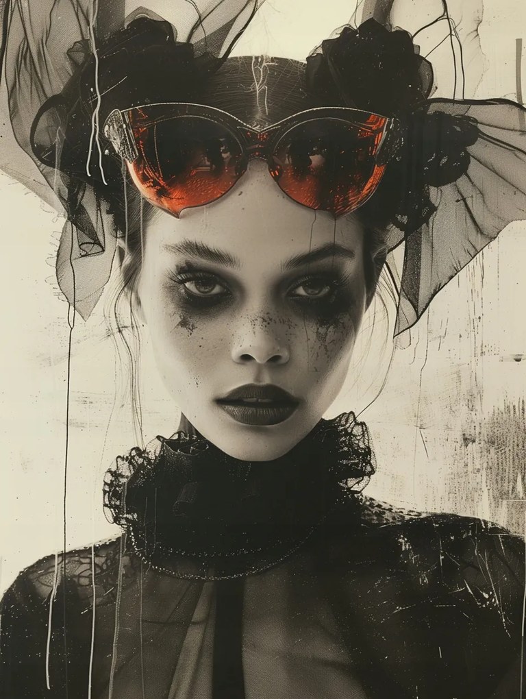 Canvas Vászonkép Portré Noir Art Deco Glamour Retro Nő 75x100