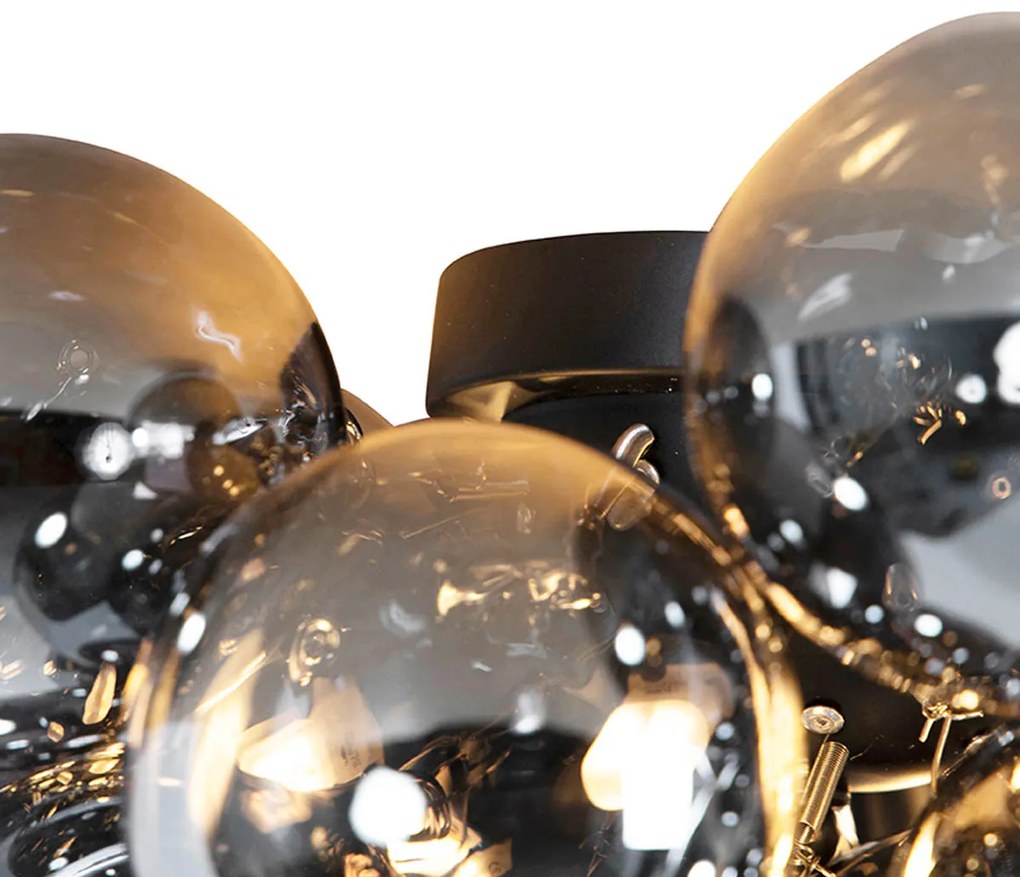 Okos mennyezeti lámpa fekete füstüveggel 6 Wifi G9-es foglalattal - Uvas