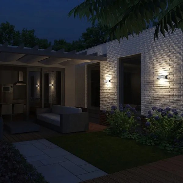 Philips - Kültéri fali lámpa SHADES 1xE27/15W/230V IP44 antracit