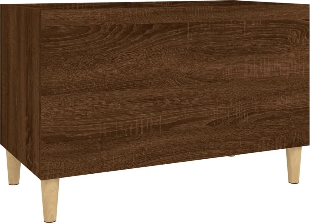 vidaXL barna tölgyszínű szerelt fa hanglemezszekrény 74,5x38x48 cm