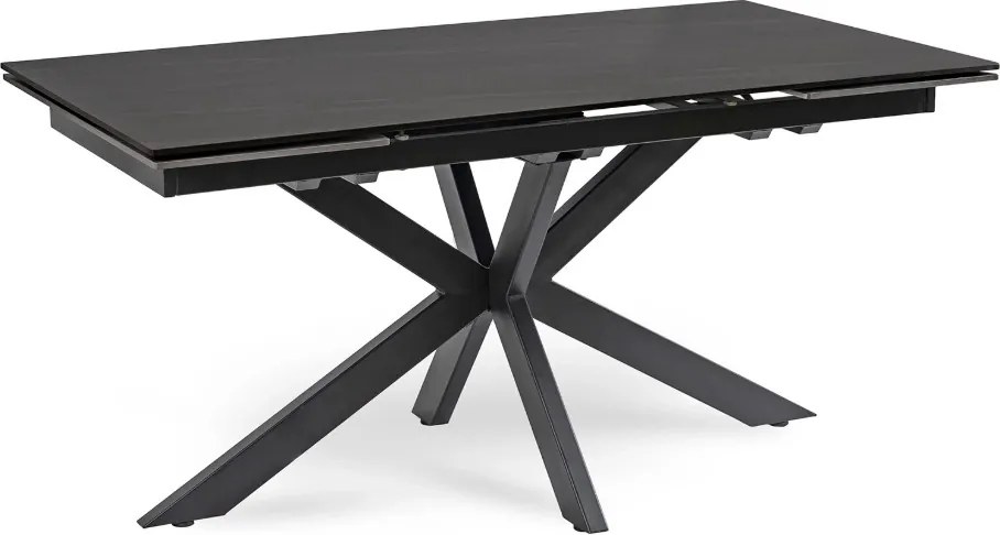 Kihúzható kerámia étkezőasztal 160–240 cm méretben, fekete színben BRUNO