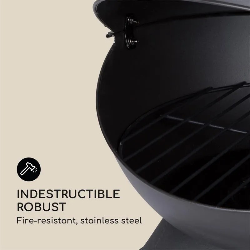 Blumfeldt Knight on Fire, kerti kandalló, rozsdamentes acél, fekete