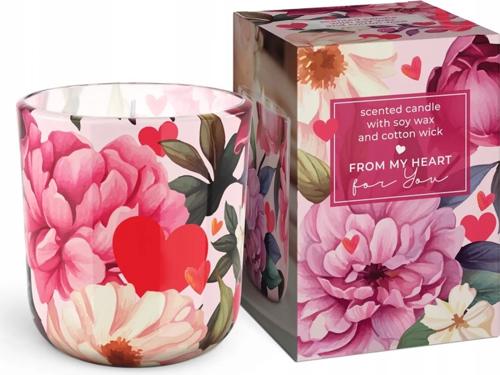 From My Heart szója illatgyertya Bartek Candles Pohárban