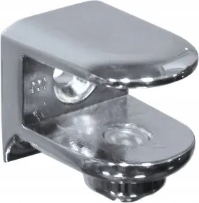 Polctartó üvegpolchoz 6-11mm Króm 20x26mm