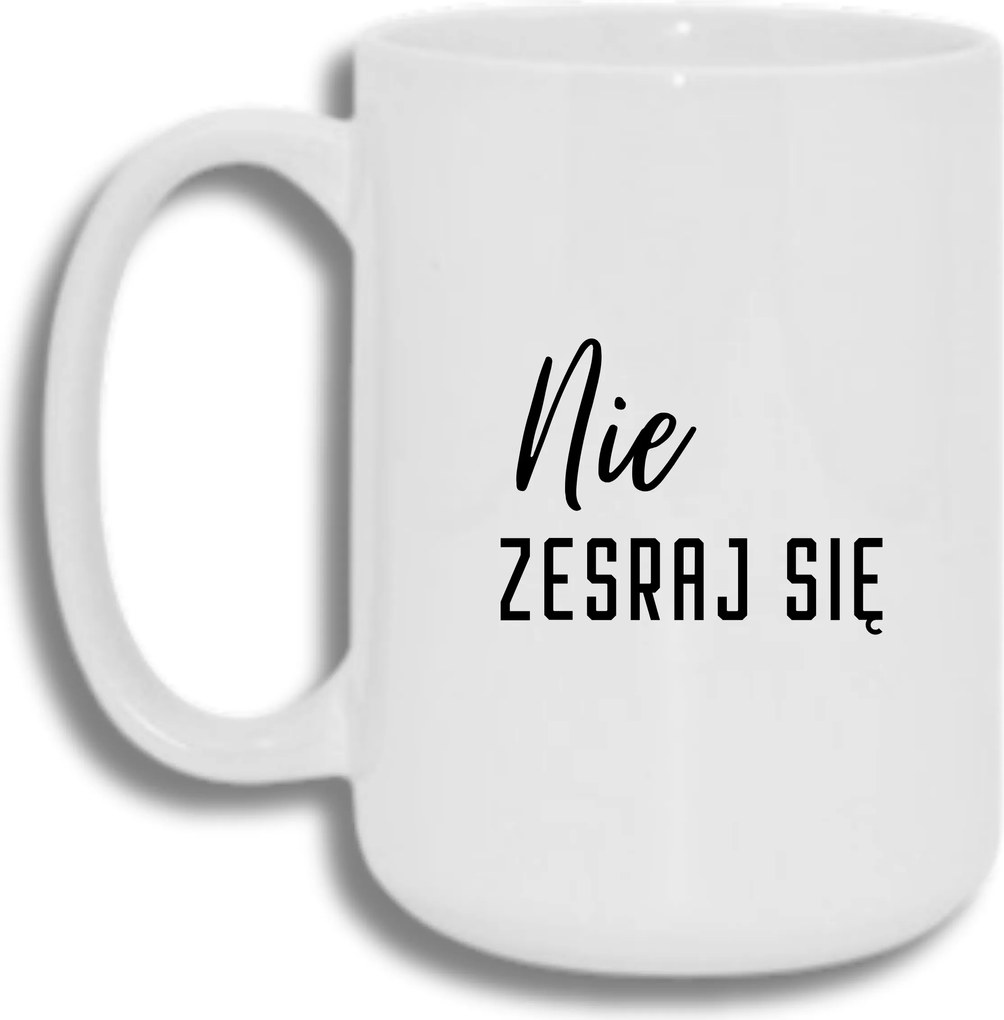 Bögre Fehér Nagy 440ml Ajándék Vicces Ne Szakadj Össze