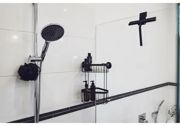 WENKO 24171100 - Zuhanylehúzó MOLA 21x24,5 cm rozsdamentes acél/fekete