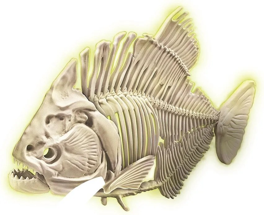 Világító piranha Archeo Fun régészeti készlet Clementoni