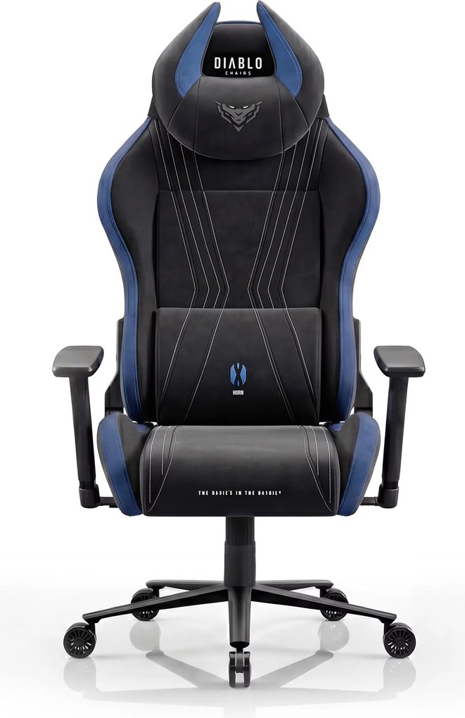 Gamer szék szövet Normal Size, fekete-kék: Diablo X-Horn 2.0 Night Blue